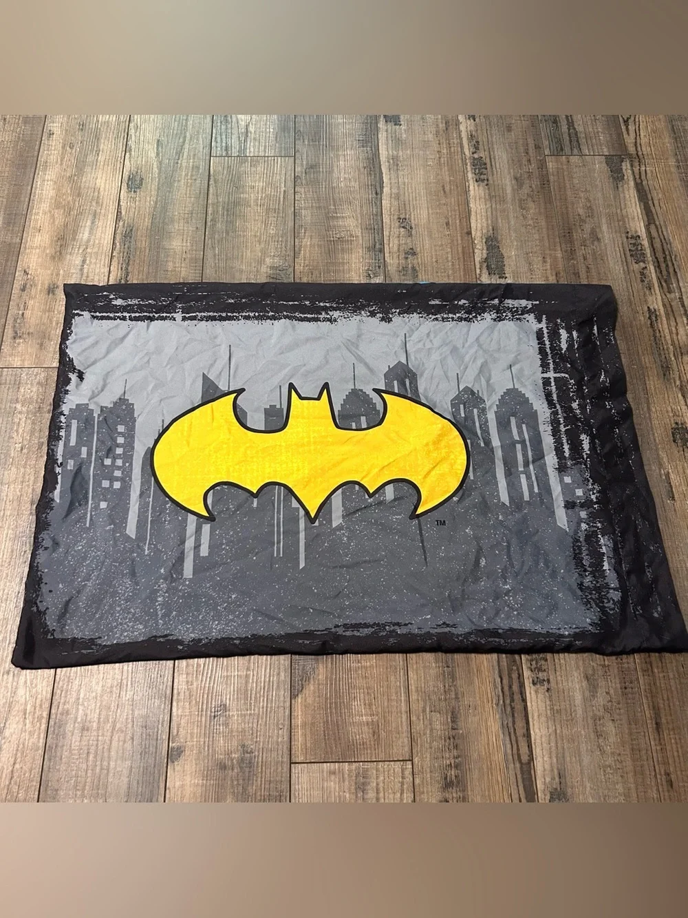 Batman Dc Comics Pillow Case Single Twin Pillowcase Blue Bat Man Standard